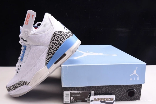 80% Off Sale 3 Air CT8532-104 Jordan UNC 0705